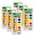 Washable Watercolors, 16 Semi-Moist Oval Pans & Brush, 6 Sets