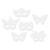 Die-Cut Paper Masks, Mardi Gras Assortment, Assorted Sizes, 24 Pieces