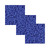 Pony Beads, Blue, 6 mm x 9 mm, 1000 Per Pack, 3 Packs