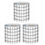 Happily Ever Elementary Creatively Inspired Black & White Grid Rolled Straight Bulletin Board Borders, 65 Feet Per Roll, Pack of 3
