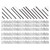Kind Vibes Black & White Stripes Scalloped Borders, 39 Feet Per Pack, 6 Packs
