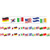Borders/Trims, Magnetic, Rectangle Cut - 1-1/2'' x 24'', World Flags Theme, 24' per Pack, 2 Packs