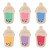 Krafty Pop! Boba Cups 6'' Designer Cut-Outs, Pack of 36