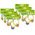 Color My World Light Bulbs Assorted Paper Cut Outs, 36 Per Pack, 6 Packs