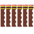 Chocolate Terrific Trimmers, 39 Feet Per Pack, 6 Packs