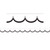 White with Black Scalloped Die-Cut Border Trim