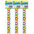Magnetic Borders, Neon Stars, 24 Feet Per Pack, 3 Packs