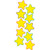Yellow Stars Accents, Pack of 30