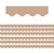 Light Brown Scalloped Border Trim, 35 Feet Per Pack, 6 Packs