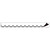 White with Black Scalloped Magnetic Border, 24 Feet