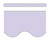 Lavender Scalloped Border Trim, 35 Feet