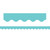 Light Turquoise Scalloped Border Trim, 35 Feet