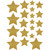 Gold Shimmer Stars Accents - Assorted Sizes - Pack of 60