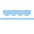 Composition Blue Scalloped Border Trim, 35 Feet