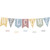 Classroom Cottage Pennants Welcome Bulletin Board Set, 53 Pieces