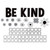 Black and White Floral Be Kind Bulletin Board Set, 60 Pieces