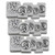 Coin Stamps - Heads - 5 Per Set - 3 Sets