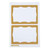 Adhesive Badges, Gold Border, Pack of 100