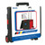 Folding Cart on Wheels w/Lid Cover, 16'' x 18'' x 15'', Black/Red