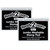 Jumbo Washable Stamp Pad - Black - .2''L x .1''W - Pack of 2