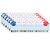 Colorful Paw Prints Left/Right Alphabet Name Plates, 36 Per Pack, 6 Packs