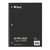 1-Subject Notebook, 4 x 4 Graph Ruled, Black