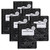 Composition Books with Dry Erase Surfaces, Black Marble, 3/8'' Ruled w/Margin , 100 Sheets/200 Pages, Pack of 6