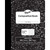 Composition Book, Black Marble, 1/5'' Quadrille Ruled, 9-3/4'' x 7-1/2'', 100 Sheets