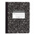Composition Book, Unruled, 50 Sheets, .75'' x .5'' , Black Marble