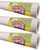 Fun Size Better Than Paper Bulletin Board Roll, 18'' x 12', Vertical White Shiplap, Pack of 3