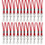 Standard Lanyard, Red, Swivel Hook, Pack of 24