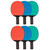 Plastic Rubber Face Table Tennis Paddle, Pack of 6