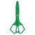 Saf-T-cut Scissors, 5-1/2'' Blunt, Green