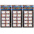 Non-Magnetic Mini Whiteboard Erasers, Confetti, 10 Per Pack, 3 Packs
