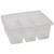 Leveled Reading Large Divided Book Tub, Clear