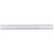 Plastic Ruler, Double Bevel, 12'', Clear