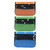 Expanding Pencil Pouch, 3 Pocket, 1.25''W x .25''H x .5''D, Assorted Colors, Pack of 24
