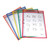 Reusable Dry Erase Pockets, Primary Colors, 9'' x 12'', Pack of 5