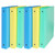 3-Ring Binder, 1'' capacity, Assorted Colors, Pack of 6