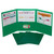 Tri-Fold Portfolio, Heavyweight Poly, Green, 1 Each