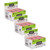 Pink Carnation Erasers, Large, 2-9/16 x 1 x 7/16, 12 Per Pack, 3 Packs