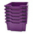 Deep F2 Tray, Plum Purple, 1.3'' x 1.8'' x .9'', Heavy Duty School, Industrial & Utility Bins, Pack of 6