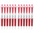 GlideWrite Ballpoint Pen with TechniFlo Ink, (.0mm) Medium Line, Red, 1 Dozen