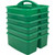 Green Plastic Storage Caddy, Pack of 6