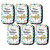 Confetti Magnetic Whiteboard Eraser, Pack of 6