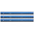 Easy Read Ruler, Stainless Steel, Blue/Black, 18'', Pack of 3