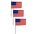 Nylon ..lassroom Flag, 12'' x 18'', Pack of 3