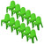 Kid's Stacking Chairs, Brite Green, Pack of 12