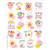 Flamingo Strawberry Lemonade Scented Stickers, Pack of 80