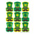 S.at's Hats Giant Stickers, 36 Per Pack, 12 Packs